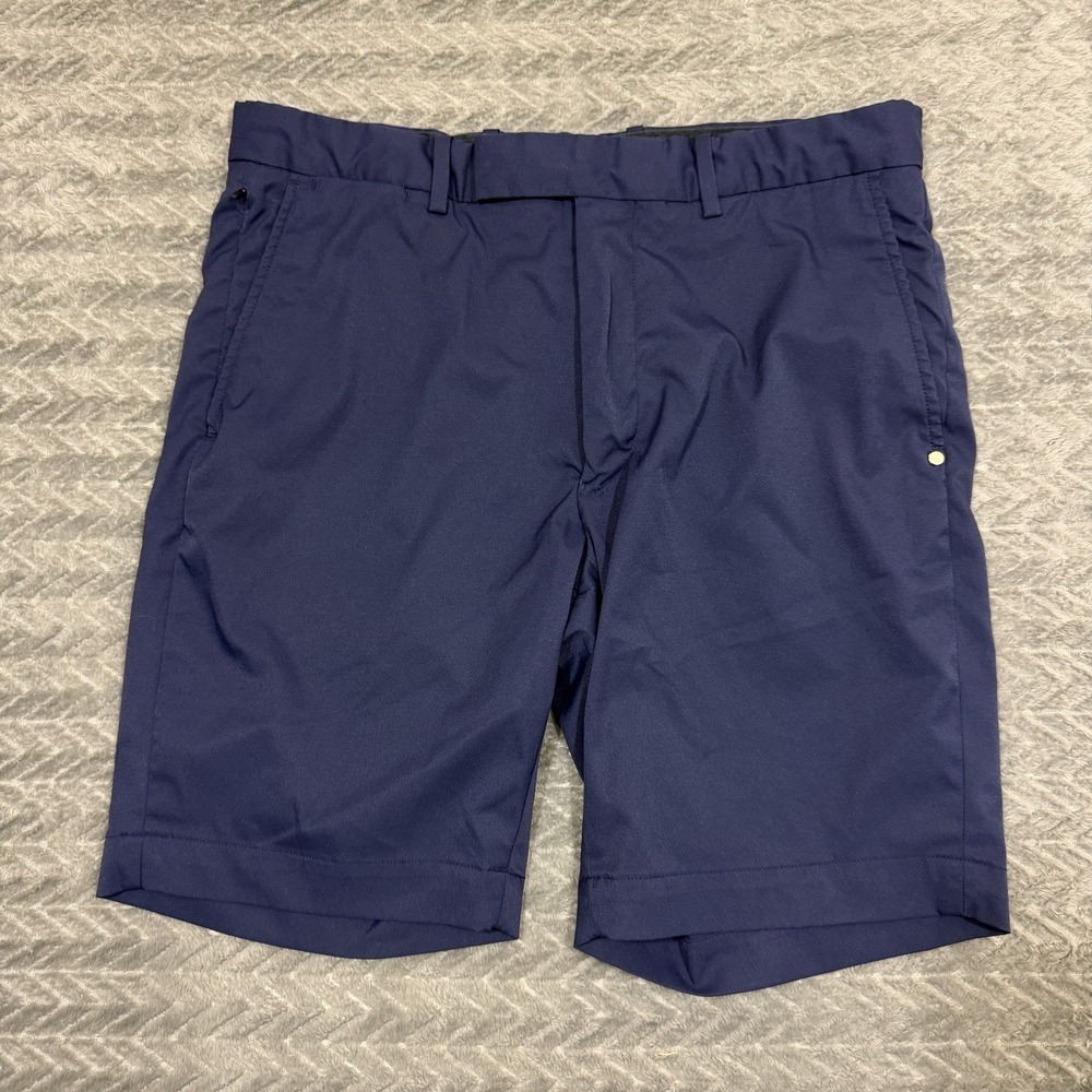 Ralph Lauren RLX Matte Stretch Nylon Shorts Men Size 32 Golf Performance Blue
